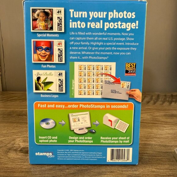 NIB x 3 Staps.com Photostamps Official USPS Postage For Mac & Windows (2007) - Picture 3 of 5
